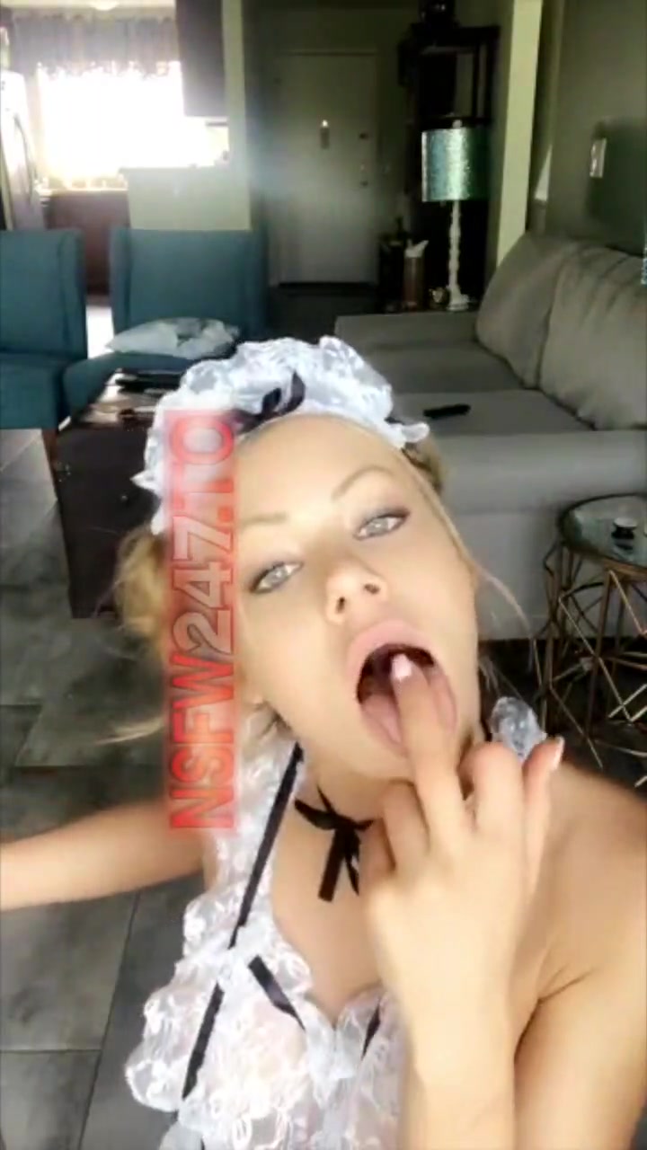 Riley Steele sexy maid dildo masturbation show snapchat premium porn videos