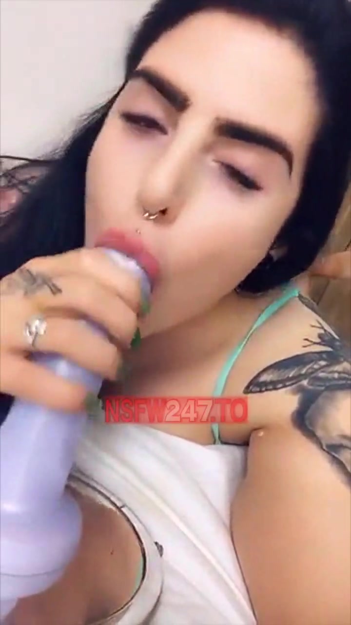 Lucy Loe dildo blowjob & riding on bed snapchat premium porn videos