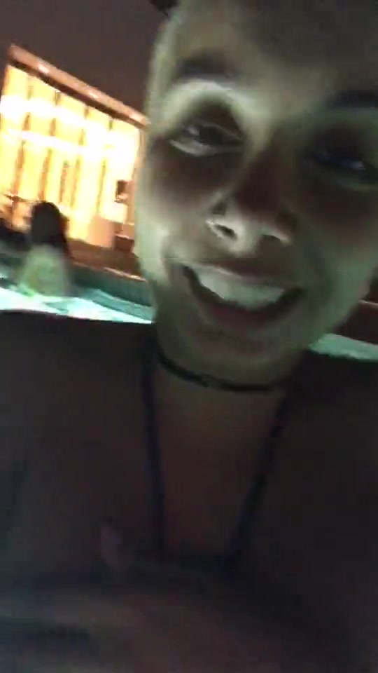 Aaliyah Hadid public swimming pool bikini off - OnlyFans free porn