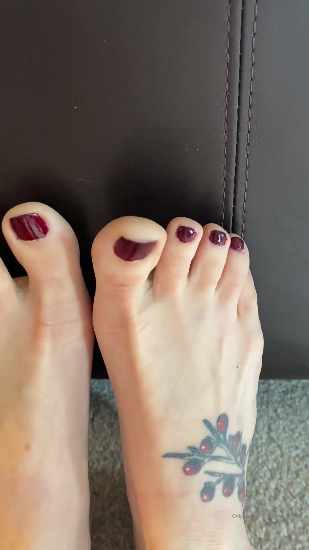 junifurmoon_Some burgundy toes for you _17961298 xxx onlyfans porn