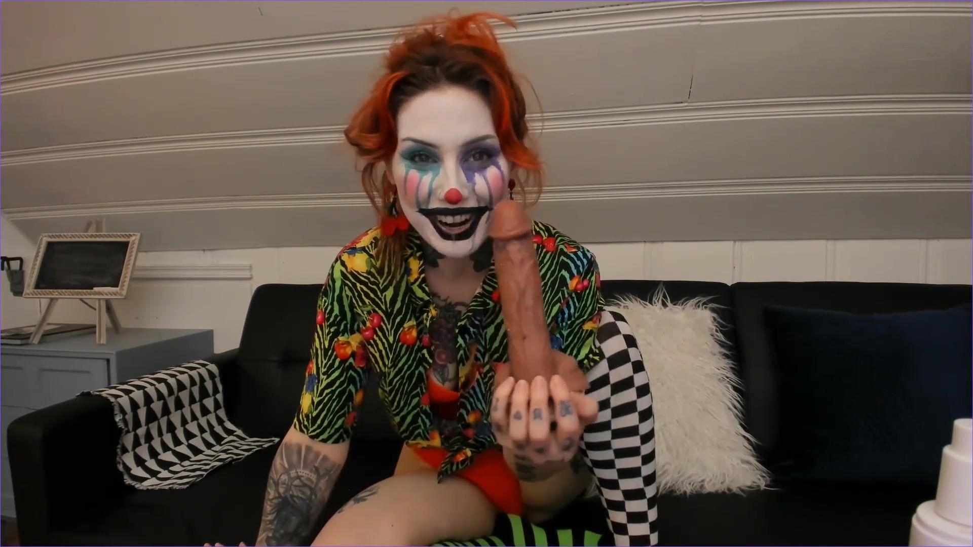 slutty spice gf finds clown porn mean bratty joi xxx video