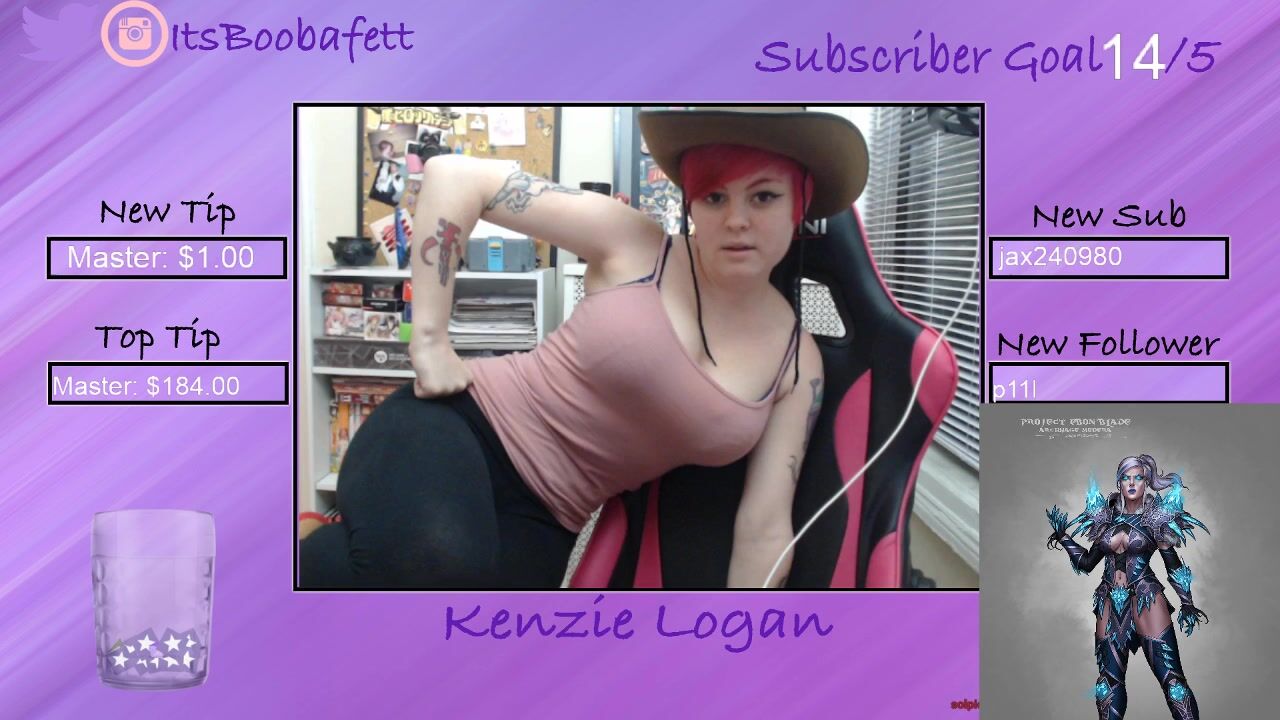 kenzie logan (boobafett) nude photos leak