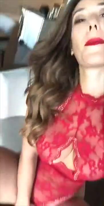 Eva Lovia sexy red bodysuit pussy fingering front mirror snapchat free