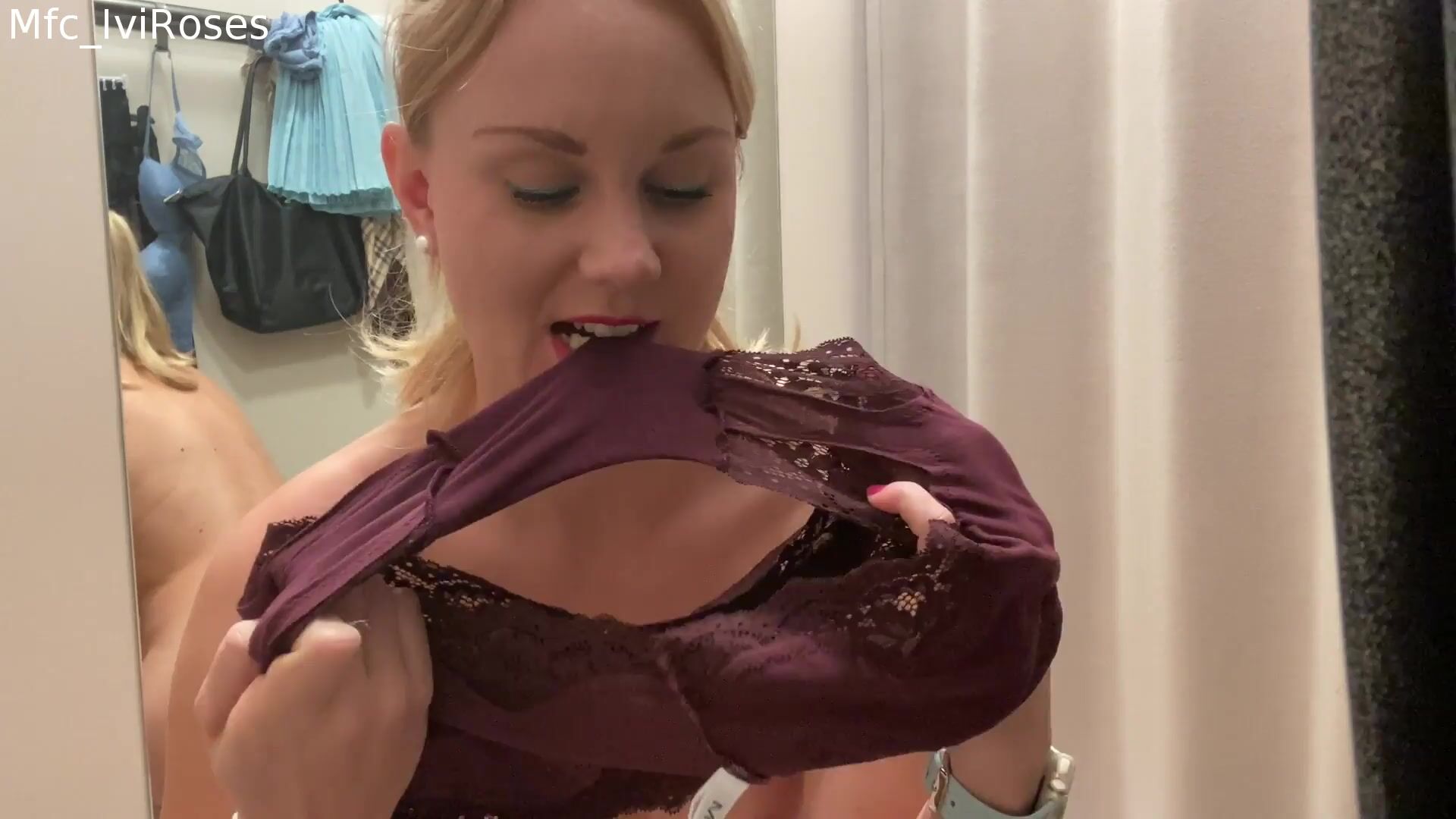 iviroses squirt panty in fitting room and buying them 1080p xxx video