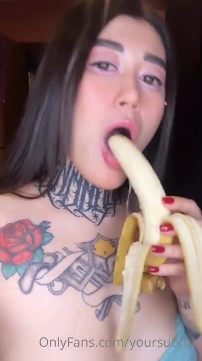 Yoursuccub leaked Banana Sucking Onlyfans XXX Videos