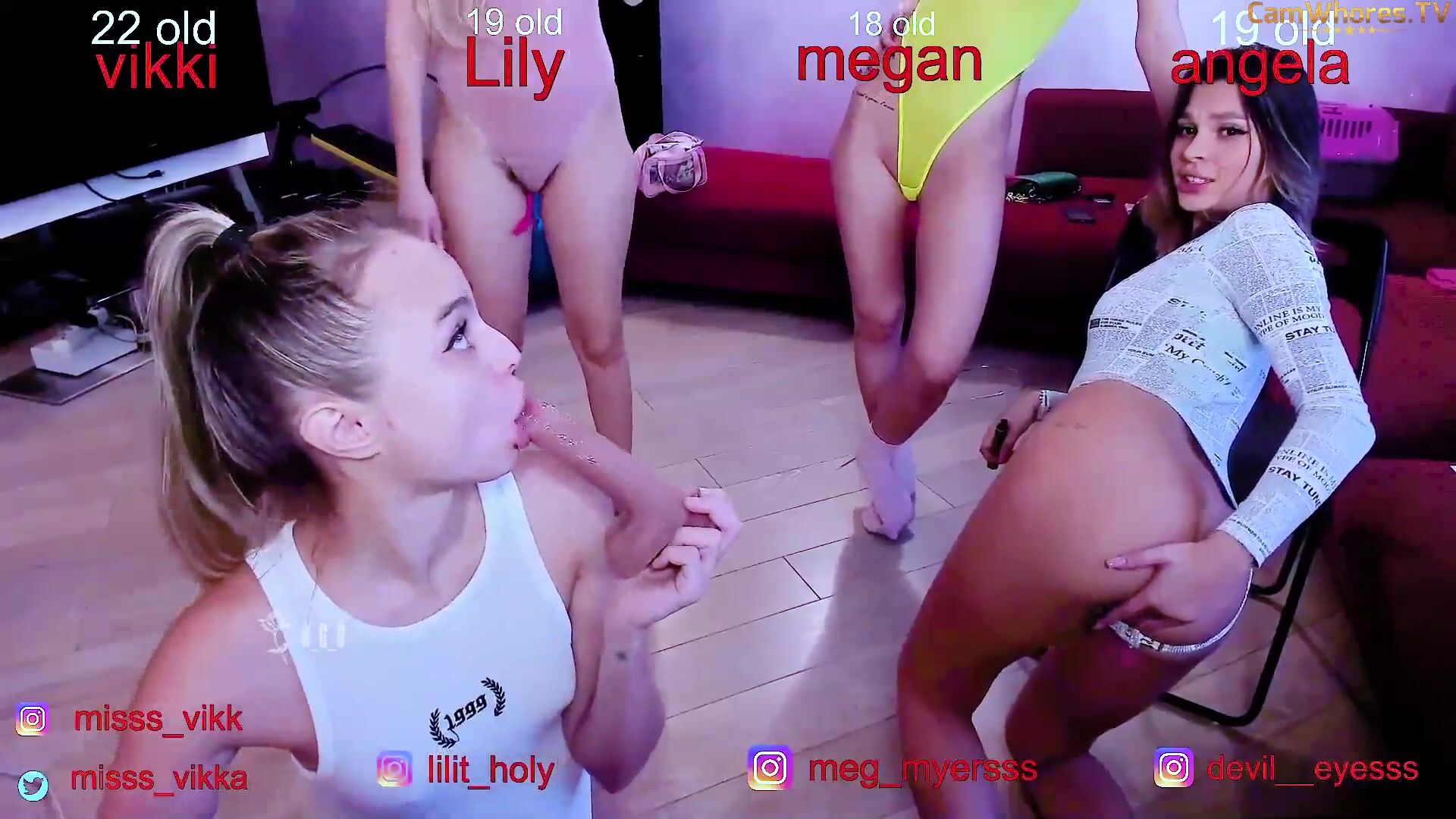 vikki licks megans cunt, megan is offered to satan camwhores cam porn videos