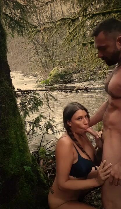 brookandloganhunter logan takes brook into the woods premium xxx porn video