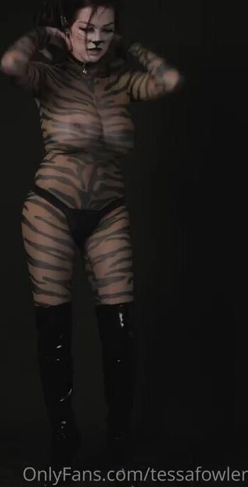 tessa fowler see through halloween cat costume videos leaked