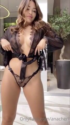 Ana Cheri Onlyfans Nude Black Lingerie XXX Videos Leaked