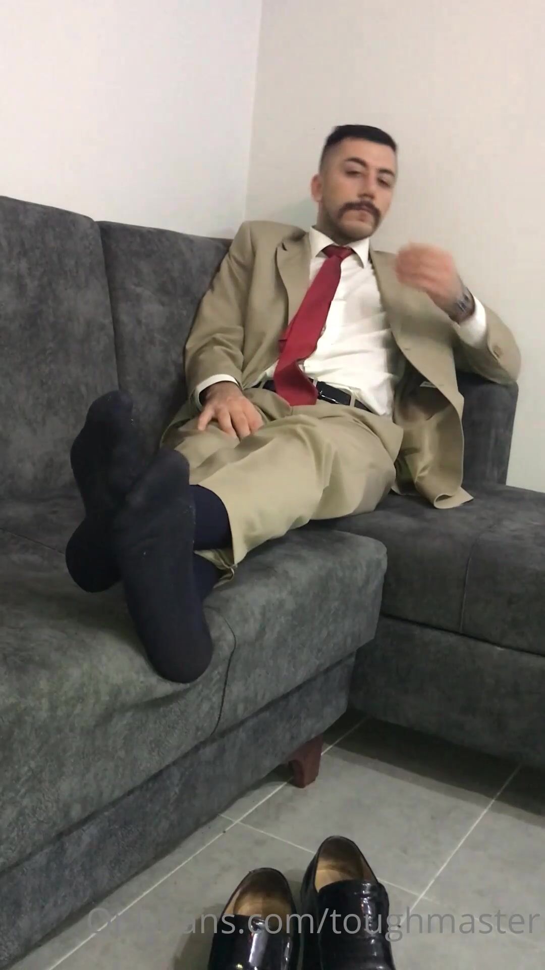 toughmaster new bulge sheer sole porn in tan suit onlyfans xxx videos