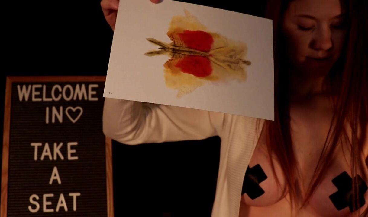 ASMR Ginger Patreon 2019.11.26 Cheeky Ink Blot Personality Test Video  premium porn video