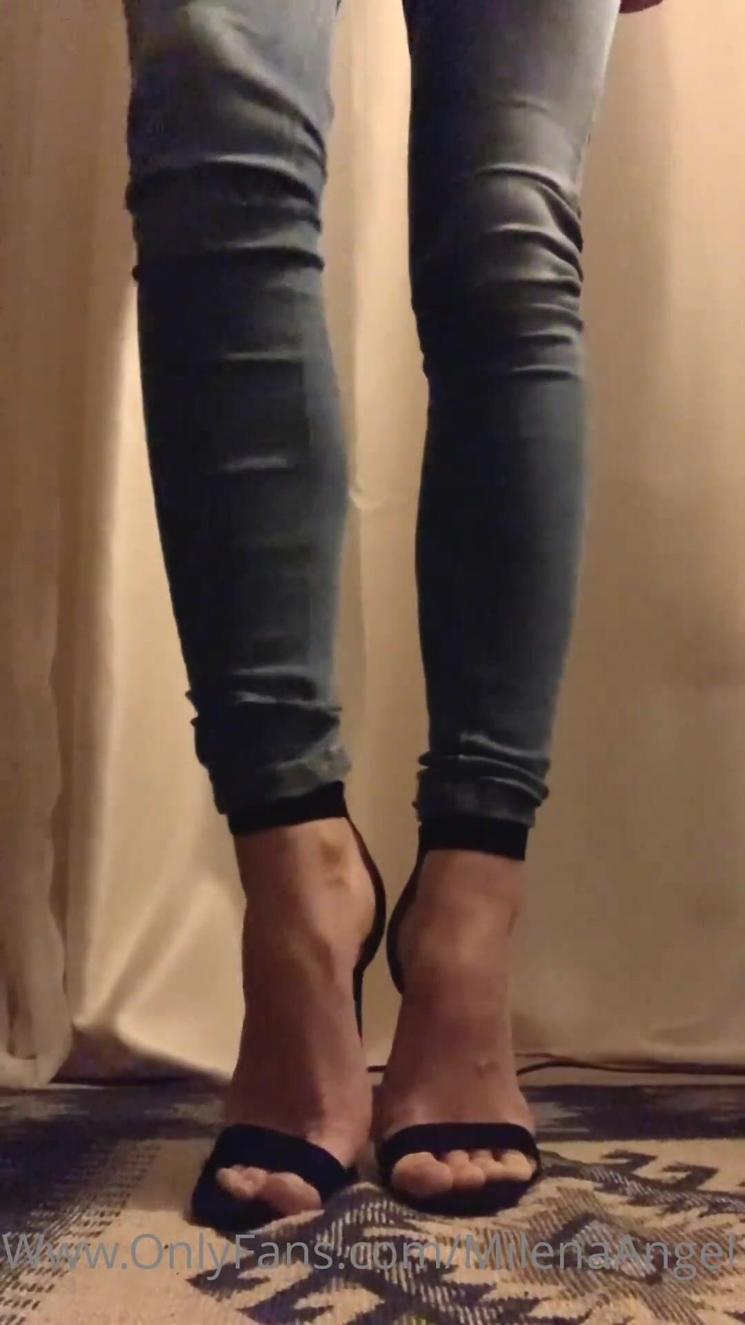 milenaangel trying on new heels a kind of footfetish vid onlyfans xxx videos