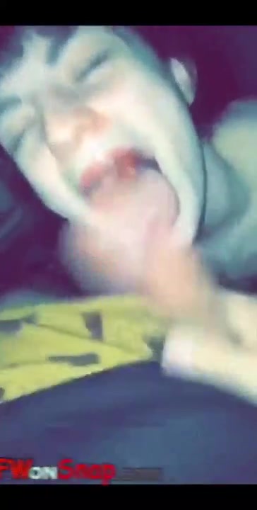 Luna Raise blowjob van while friends driving snapchat free