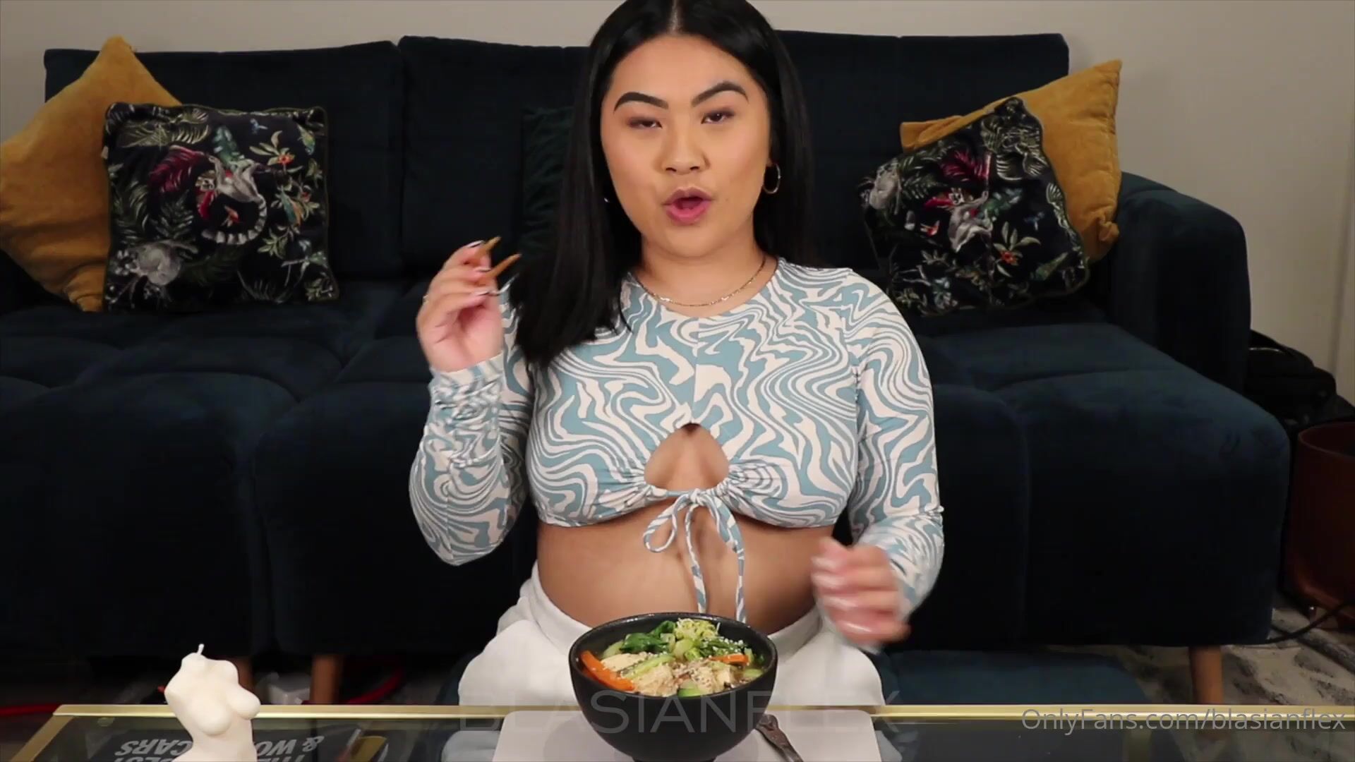 Blasianflexnina The Second Episode Of A Brand New Mukbang xxx onlyfans porn  videos