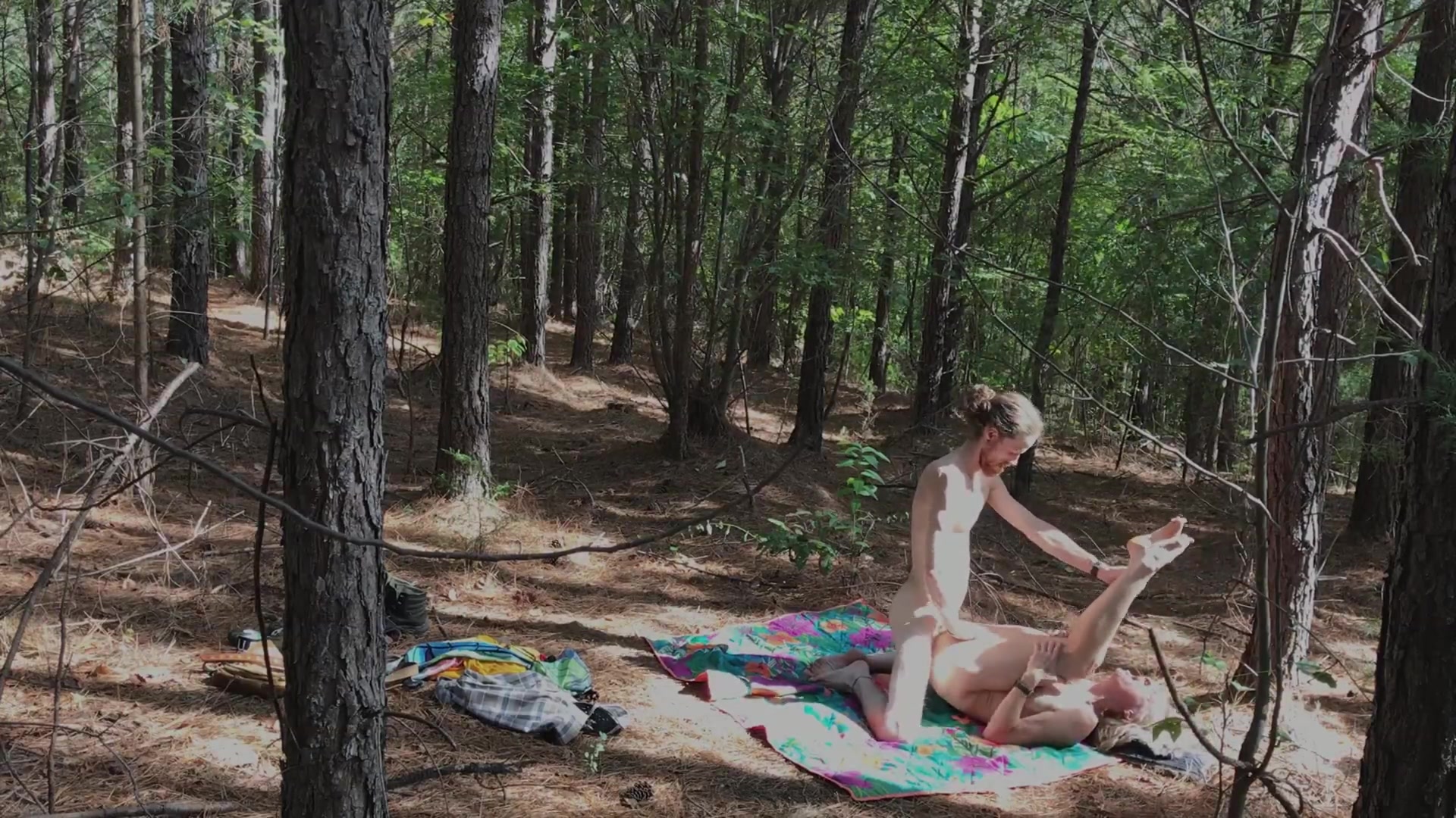 sexyhippies Hippie Fuck a Butterfly at Festival - Nature Forest Fucking