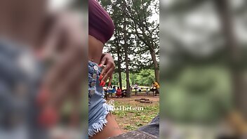 annathegem popping my tits out in front of a family at the lake because i’m a slut and i like sh xxx onlyfans porn video