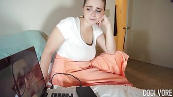 Codi Vore Mom catches you watching her porn