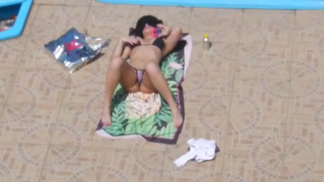 Emanuelly Raquel masturbating on swimming pool xxx premium porn videos