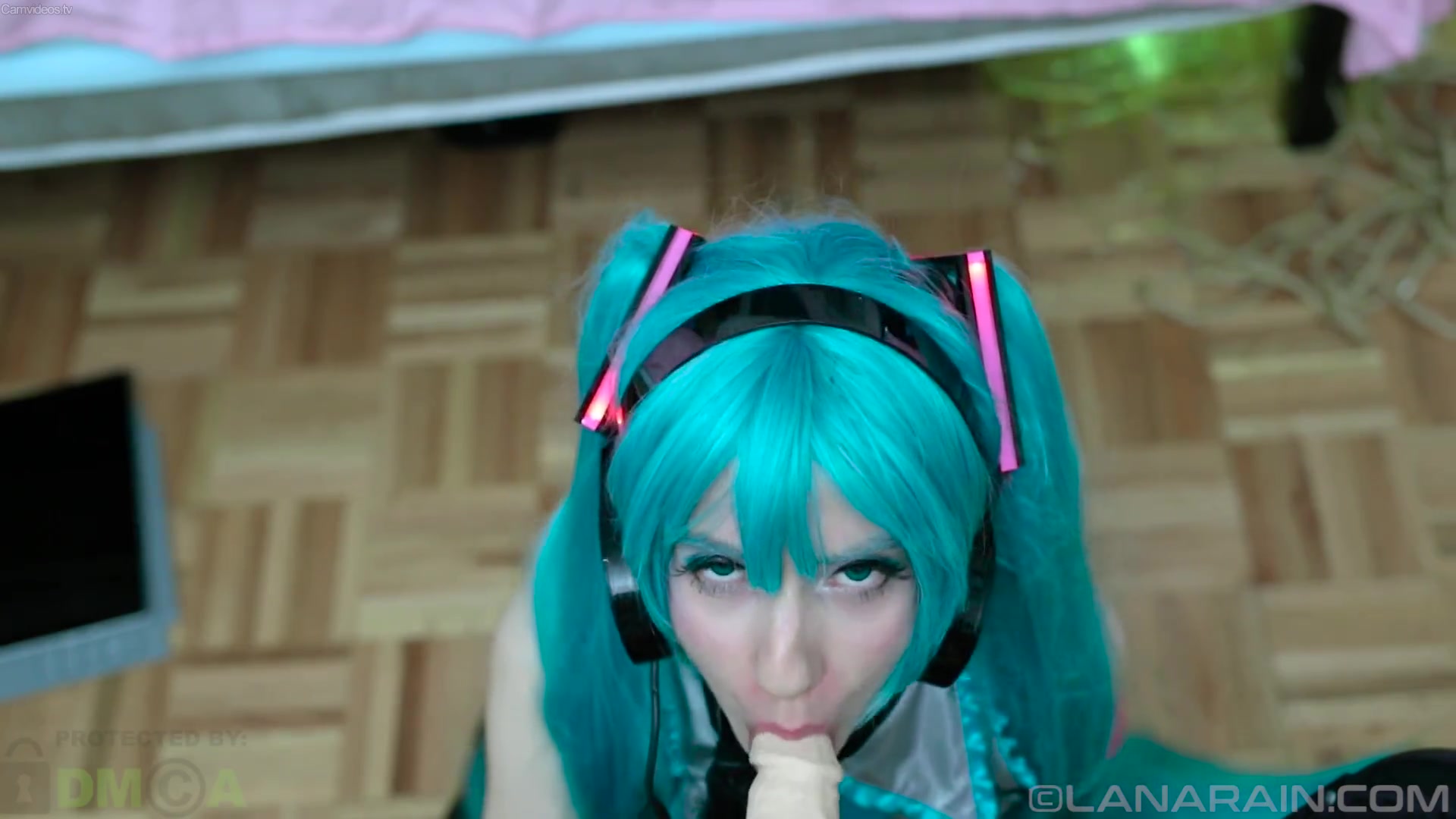 Lana Rain Hatsune Miku Cosplay - MyFreeCams Naked Tied Up Webcam Porn Videos